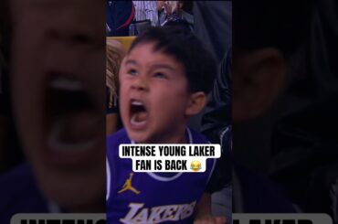 Young Lakers fan was back to cheer on the Lakers