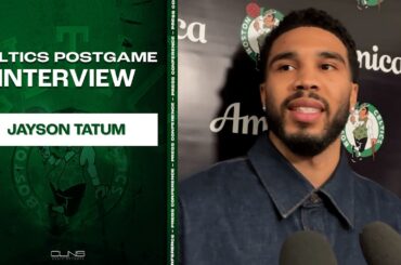 Jayson Tatum FULL Postgame Interview | Celtics vs Hawks 2-27