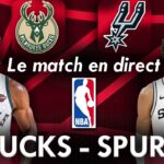 MILWAUKEE BUCKS - SAN ANTONIO SPURS : Le Match en Direct ! (Basketball - NBA) - COMMENTÉ