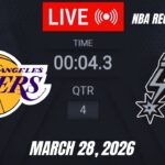 NBA LIVE! Los Angeles Lakers vs San Antonio Spurs | March 28, 2026 Lakers vs Spurs Live NBA 2K26