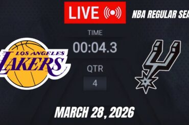 NBA LIVE! Los Angeles Lakers vs San Antonio Spurs | March 28, 2026 Lakers vs Spurs Live NBA 2K26
