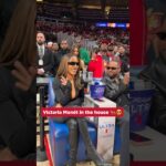 Got a Jaguar sitting courtside 🐆 #nba #hawks #music #ultracourtside