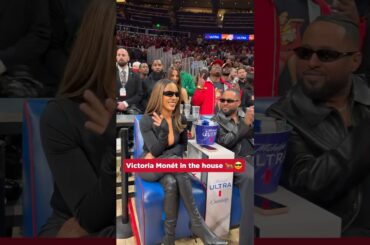 Got a Jaguar sitting courtside 🐆 #nba #hawks #music #ultracourtside