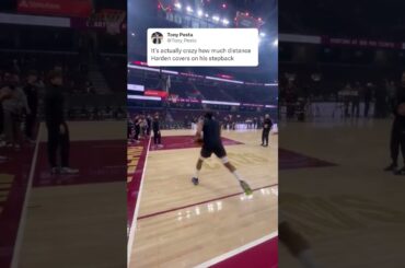 Harden's stepback up close 👀 (via Tony_Pesta/X)