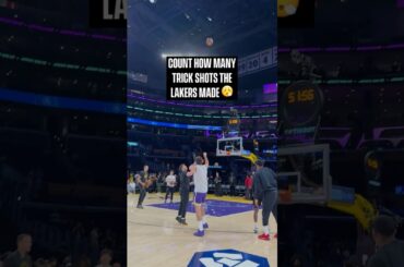 Luka couldn't miss a trick shot 🤯 #lakers