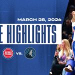 Detroit Pistons vs. Minnesota Timberwolves | GAME HIGHLIGHTS | 3.28.26