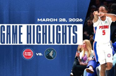 Detroit Pistons vs. Minnesota Timberwolves | GAME HIGHLIGHTS | 3.28.26