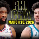 Philadelphia 76ers vs Charlotte Hornets Full Game Highlights – March 28, 2026 | NBA Season
