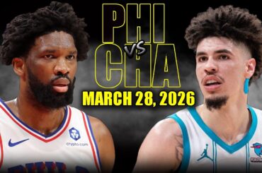 Philadelphia 76ers vs Charlotte Hornets Full Game Highlights – March 28, 2026 | NBA Season