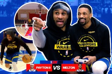 Warriors Players Compete in H.O.R.S.E... On Court and in NBA 2K