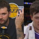 Luka Doncic and Austin Reaves don't get how Luka is dropping in MVP rankings 😂