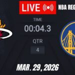 NBA LIVE!  Golden State Warriors vs Miami Heat | March 29, 2026 | Warriors vs Heat 2K26