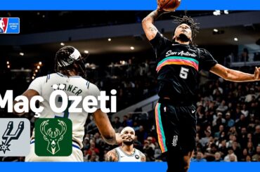 San Antonio Spurs - Milwaukee Bucks | Maç Özeti | NBA | Prime Video Türkiye