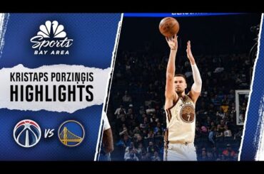 Kristaps Porziņģis highlights: Watch Warriors center score 28 points vs. Wizards | NBC Sports BA