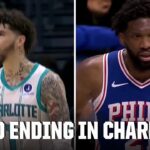 BACK-AND-FORTH finish in 76ers-Hornets 🍿| NBA on ESPN