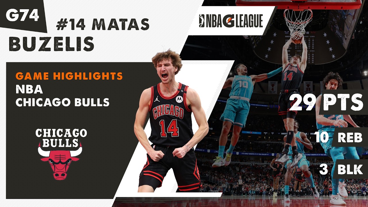 Lithuanian MATAS BUZELIS 29 PTS / 10 REB / 3 BLK Chicago Bulls NBA game highlights