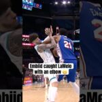 Embiid got a tech for elbowing LaMelo