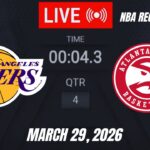 NBA LIVE! Los Angeles Lakers vs Atlanta Hawks | March 29, 2026 | Lakers vs Hawks 2K26