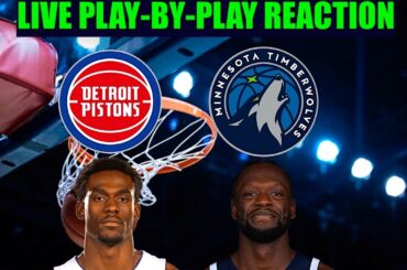 Detroit Pistons vs Minnesota Timberwolves NBA Play-By-Play Reaction 3/28/26 LIVE