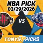 Houston Rockets vs. New Orleans Pelicans Pick 3/29/26 NBA Pick Prediction