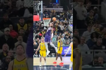 LeBron and  bronny throws down the nasty dunk against the pacers