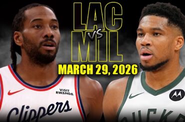 Los Angeles Clippers vs Milwaukee Bucks Full Game Highlights – March 29, 2026 | NBA Season