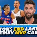 Pistons END Lakers Win Streak! + Wemby Makes Case For MVP!