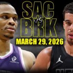 Sacramento Kings vs Brooklyn Nets Full Game Highlights – March 29, 2026 | NBA Season