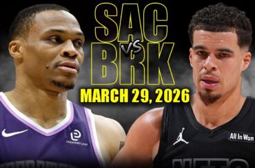 Sacramento Kings vs Brooklyn Nets Full Game Highlights – March 29, 2026 | NBA Season