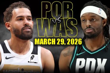 Portland Trail Blazers vs Washington Wizards Full Game Highlights – March 29, 2026 | NBA Season