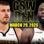 Golden State Warriors vs Denver Nuggets Full Game Highlights – March 29, 2026 | NBA Season