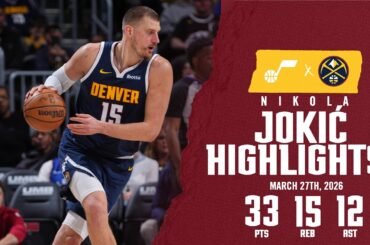 Nikola Jokić 31ST TRIPLE-DOUBLE | Game Highlights vs. UTA