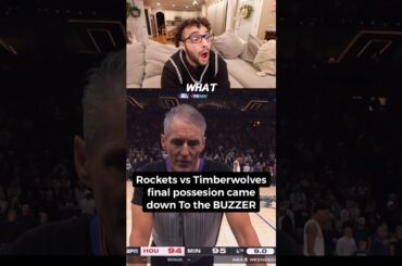 Rockets vs Timberwolves final Possesion was CRAZY..