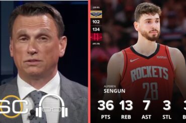 "MONSTER game for Alperen Sengun with 36 Points" - ESPN reacts to Rockets demolish Pelicans 134-102