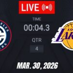 NBA LIVE! Los Angeles Lakers vs LA Clippers March 30, 2026 | 2026 NBA Season Live 2K
