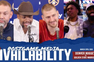 Denver Nuggets React: SIX-Game Win Streak | Postgame Media vs. GSW  🎙️