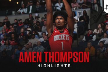 Amen Thompson (18 points) Highlights vs. Memphis Grizzlies