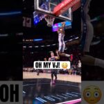 VJ’s head was at the rim for this alley-oop 😤