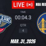 NBA LIVE! New Orleans Pelicans vs Golden State Warriors March 31,2026 Warriors vs Pelicans | 2K26