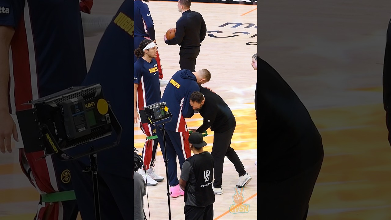 🏔️⚒️🏀💪🤝🙏👊👉 #Denver #Nuggets #Basketball #NikolaJokic #Handshakes #Fun #GoodVibesSports