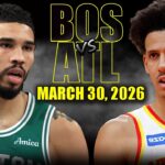 Boston Celtics vs Atlanta Hawks Full Game Highlights – March 30, 2026 | NBA Season