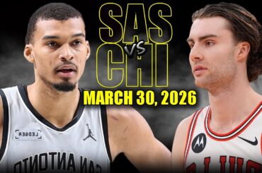 San Antonio Spurs vs Chicago Bulls Full Game Highlights – March 30, 2026 | NBA Season