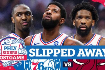 POSTGAME: Joel Embiid, Sixers FALL APART In Final Minutes Of Heat Loss | PHLY Sixers Podcast