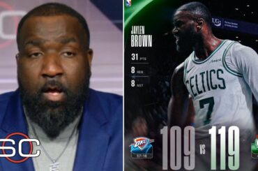 "Jaylen Brown showed the SGA who the real MVP is" - ESPN reacts to Celtics take down Thunder 119-109