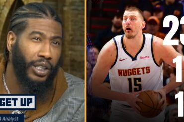 GET UP | "Nikola Jokić is the triple-double GOAT" - Shumpert reacts to Nuggets edge Suns 125-123