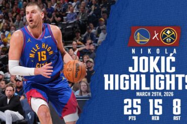 Nikola Jokić Game Highlights DEN vs. GSW