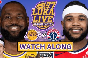 LAKERS vs WIZARDS | Watch Along + Play by play Reactions | Luka Suspended