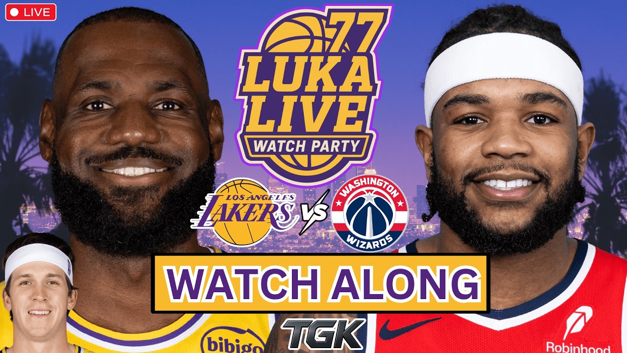 LAKERS vs WIZARDS | Watch Along + Play by play Reactions | Luka Suspended