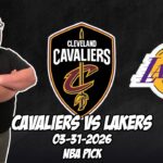 Cleveland Cavaliers vs Los Angeles Lakers 3/31/26 NBA Free Picks & Prediction | NBA Betting Tips