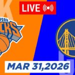 NBA LIVE! Golden State Warriors vs New York Knicks | March 31, 2026 | 2026 NBA Season Live 2K